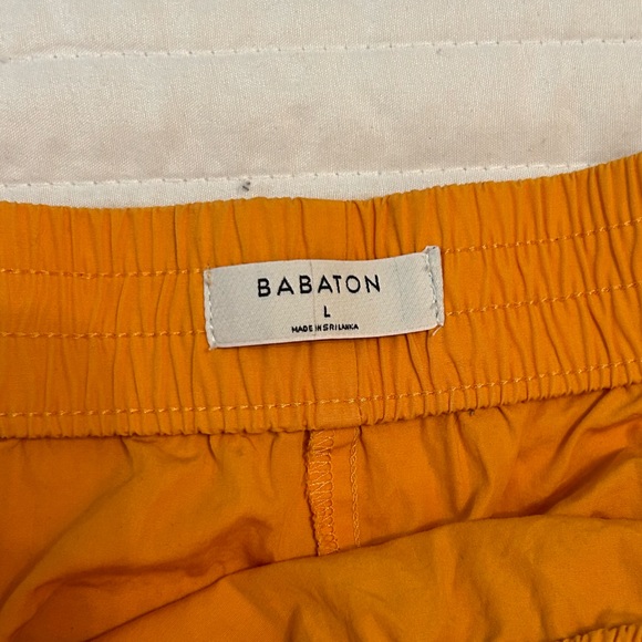 Aritzia Babaton Orange Cotton Pull On Shorts - Picture 3 of 3